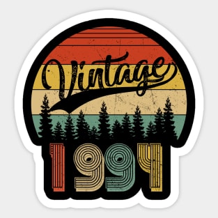 Vintage Born In 1994 30th Birthday Retro Gift 30 Year Old Sticker